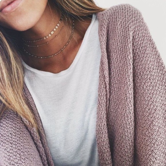 🌟 Lovely Boho 3 chain layering set featuring coins sequins balls - Picture 3 of 8